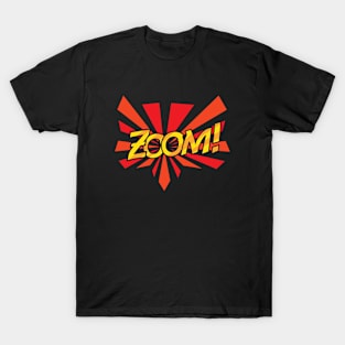Zoom comic style typography T-Shirt
